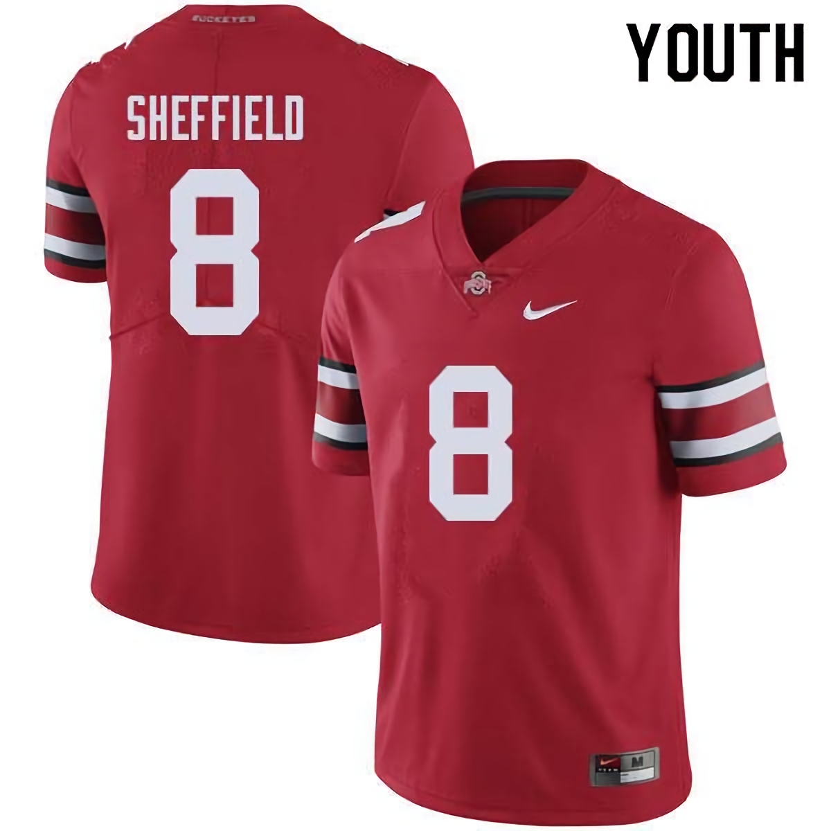 Kendall Sheffield Ohio State Buckeyes Youth NCAA #8 Nike Red College Stitched Football Jersey NJM4356GE